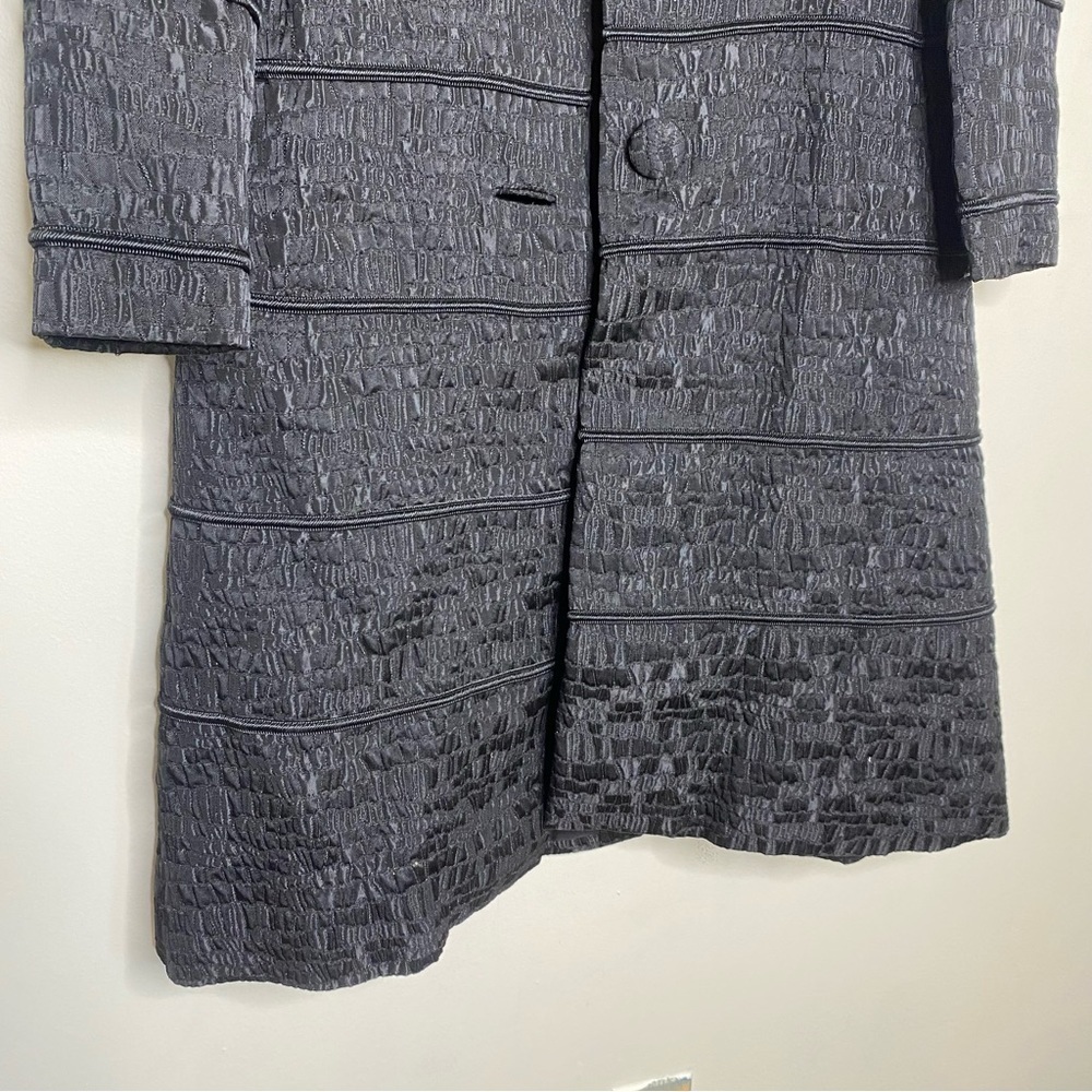 Nettie Vogues Nettie Rosenstein Vtg 60s Black Jacket Made in England Size XS-S - Picture 6 of 12